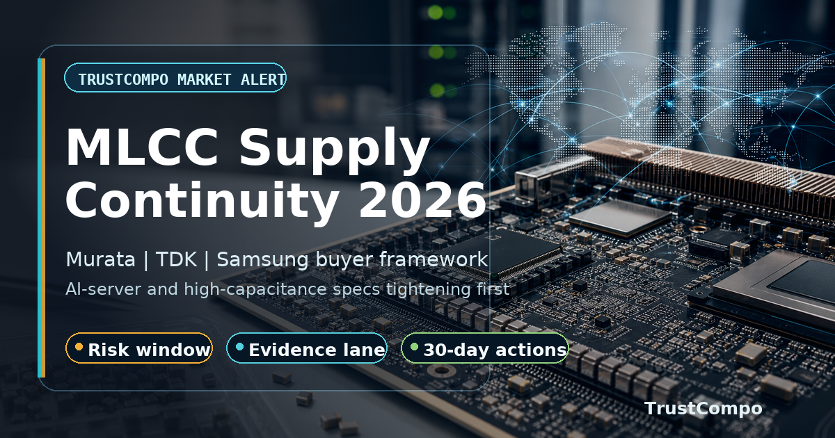 MLCC Supply Continuity 2026: Which AI-Server and High-Capacitance Specs Are Tightening First?